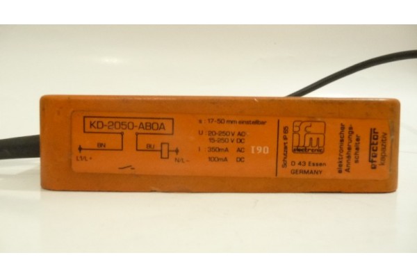 Inductive Proximity Sensor, KD-2050-ABOA, IFM, Germany